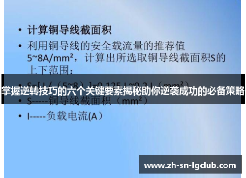 掌握逆转技巧的六个关键要素揭秘助你逆袭成功的必备策略