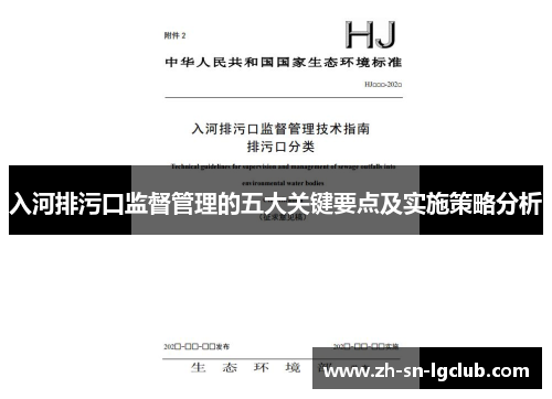 入河排污口监督管理的五大关键要点及实施策略分析